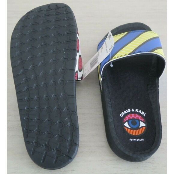 adidas GY5351 Men's Sz 7 Black Adilette Boost Craig & Karl Swim Slides/Sandals - Picture 7 of 7